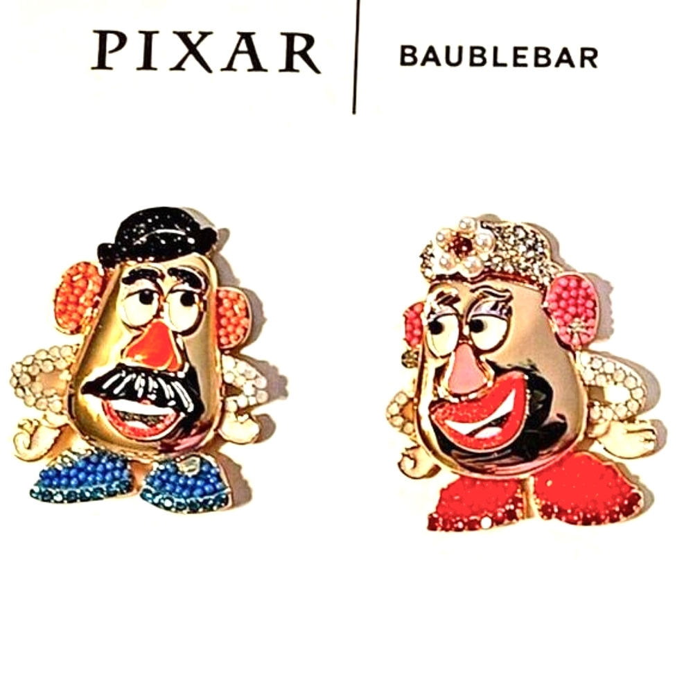 Disney BaubleBar Pixar Toy Story Mr. & Mrs. Potato Head Earrings LIMITED Edition
